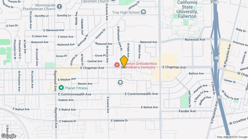 2008 E Chapman Ave Mapa y Detalles de la Ubicación