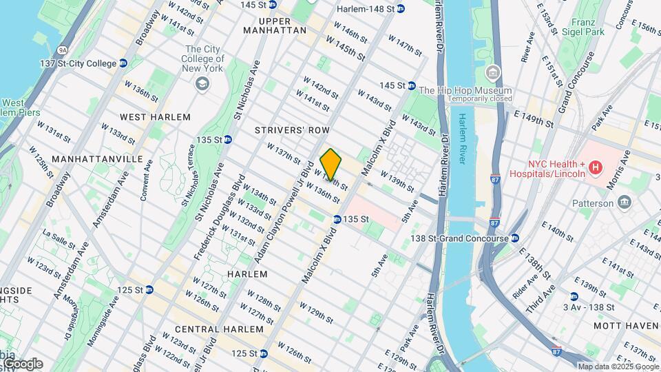 122 W 137th St Mapa y Detalles de la Ubicación