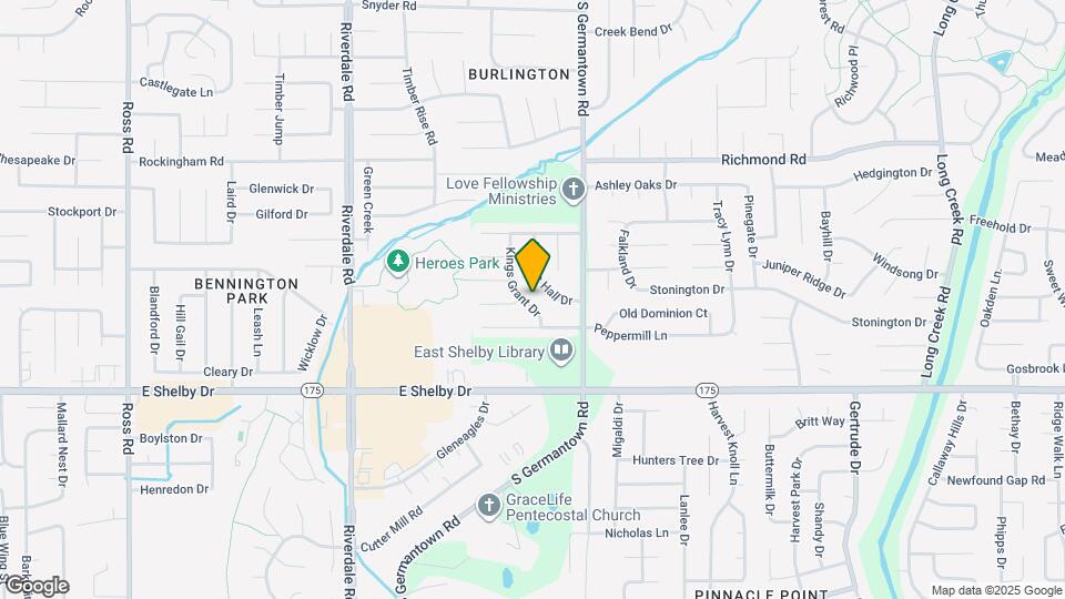 4586 Kings Grant Dr Map and Location Details