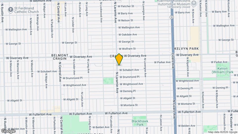 2709 N Laramie Ave, Unit 1W Mapa y Detalles de la Ubicación