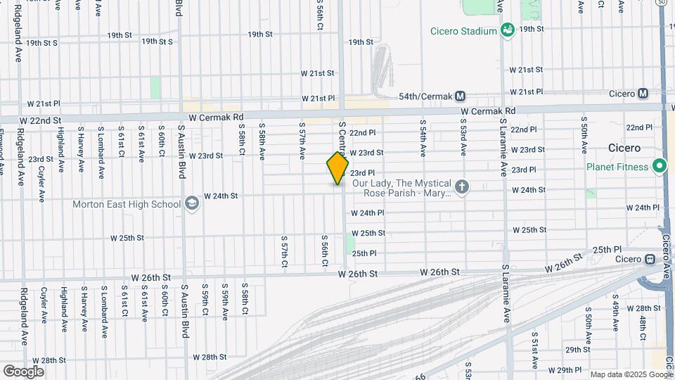 2346 S Central Ave Mapa y Detalles de la Ubicación