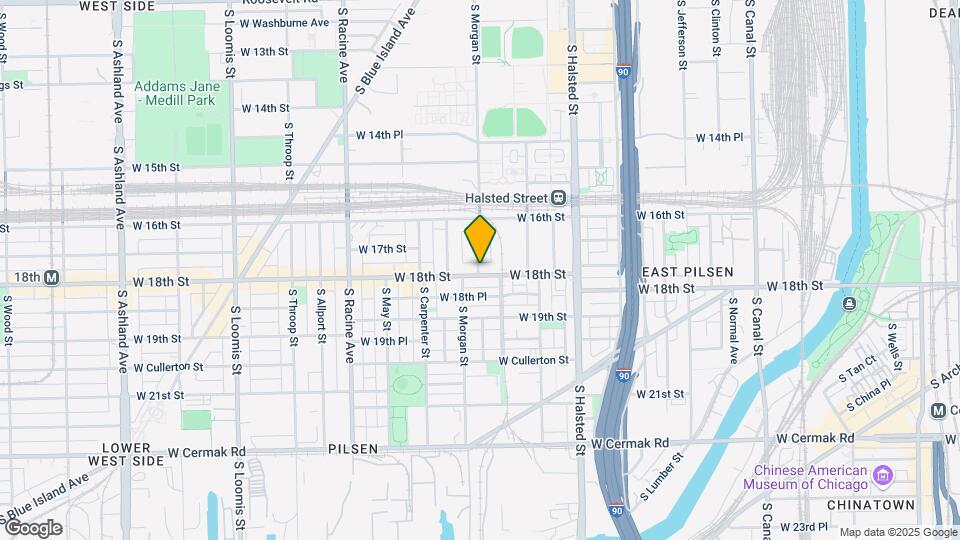 1711 S Morgan St Map and Location Details