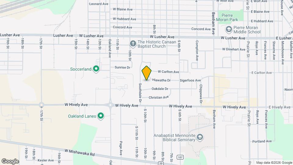 817 Hiawatha Dr Map and Location Details