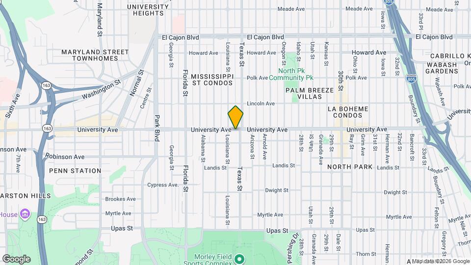 2331 University Ave Mapa y Detalles de la Ubicación