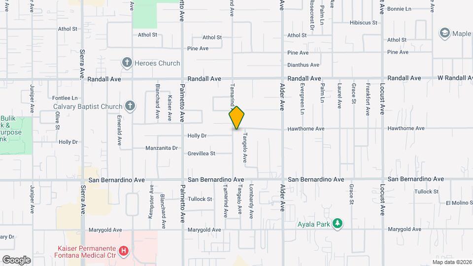 9513 Tamarind Ave Map and Location Details