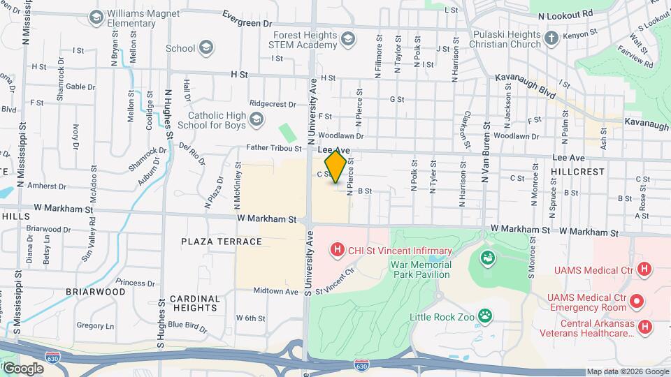 5808 B St Mapa y Detalles de la Ubicación