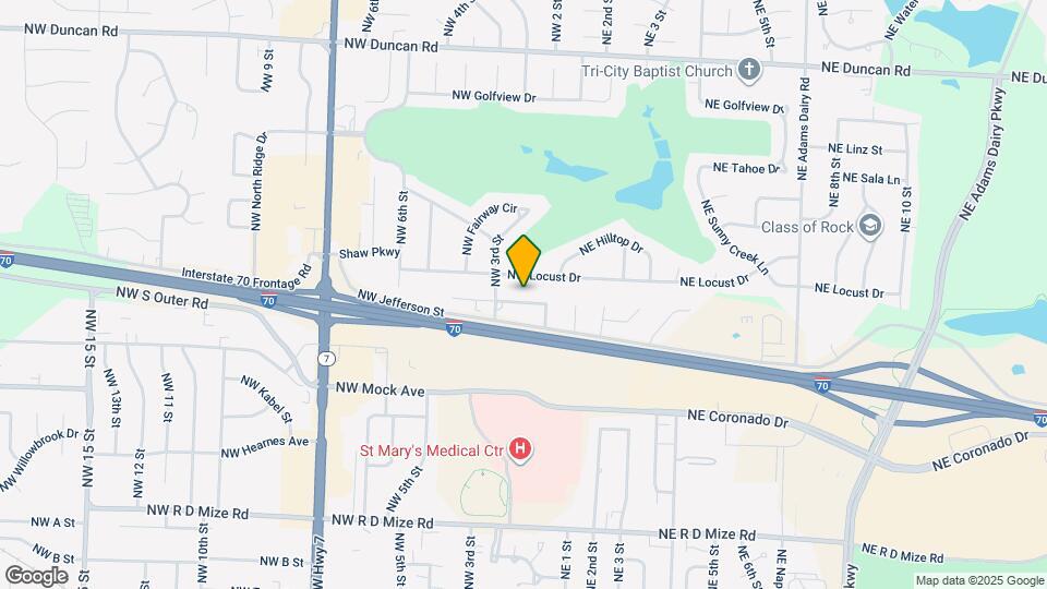 209 NW Highland Ln Map and Location Details