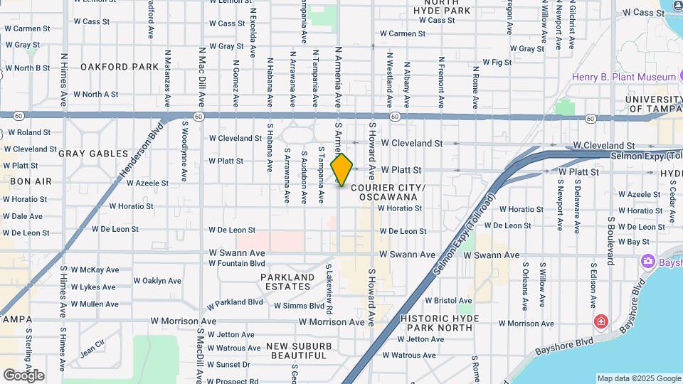 2320 W Azeele St, Unit 311 Map and Location Details