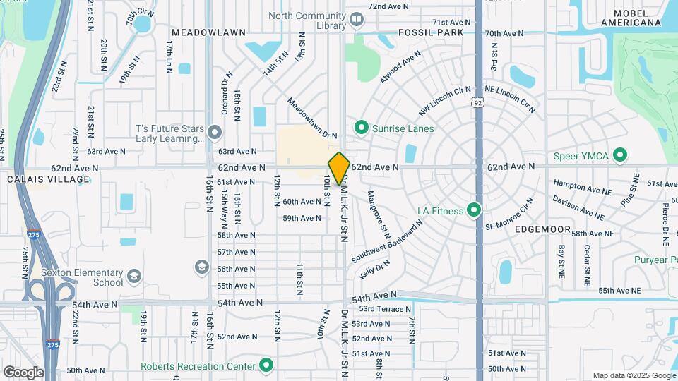 6100 Dr Martin Luther King Jr St N, Unit #3 Map and Location Details
