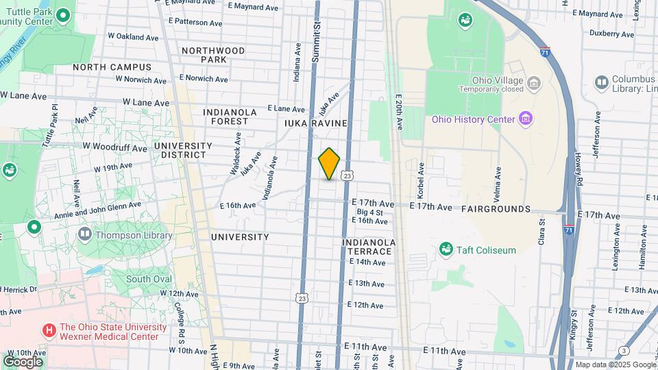 323 E 18th Ave Mapa y Detalles de la Ubicación