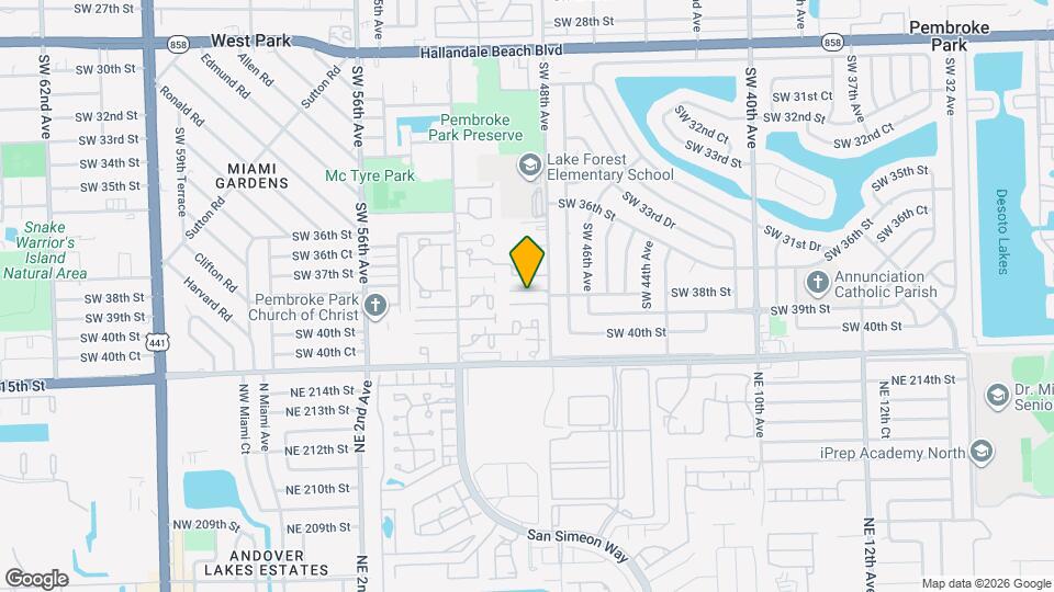 3864 SW 48th Ave Map and Location Details