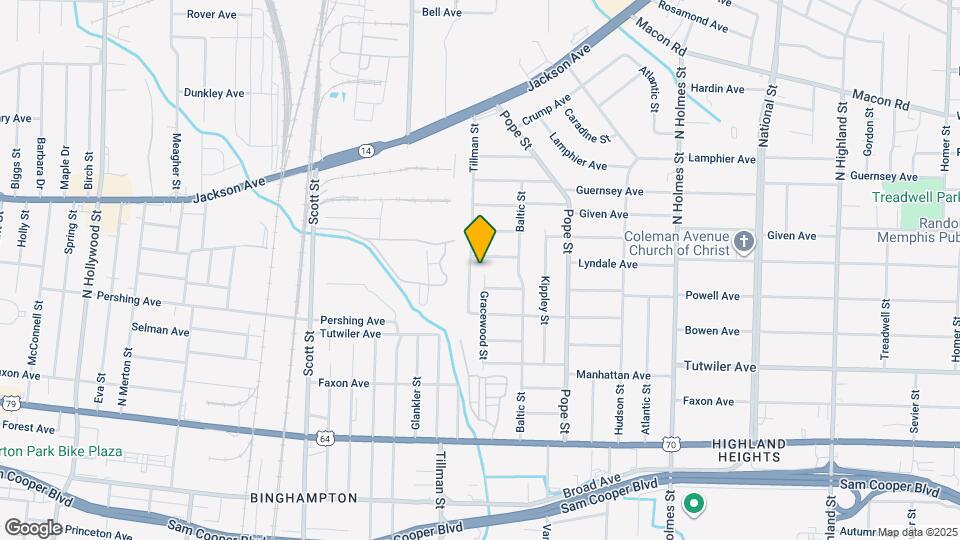 845 Gracewood St Map and Location Details
