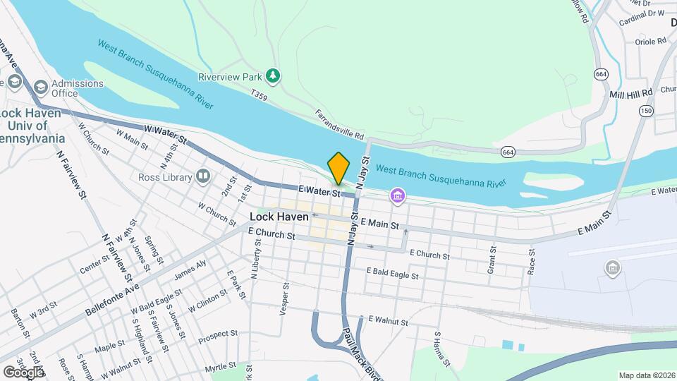 213 E Water St, Unit 213 Map and Location Details