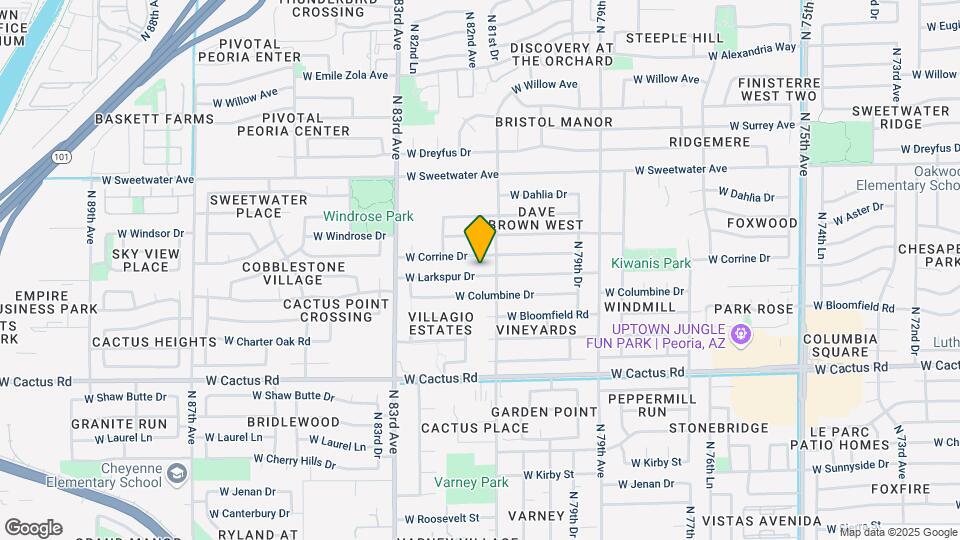 8114 W Larkspur Dr Map and Location Details