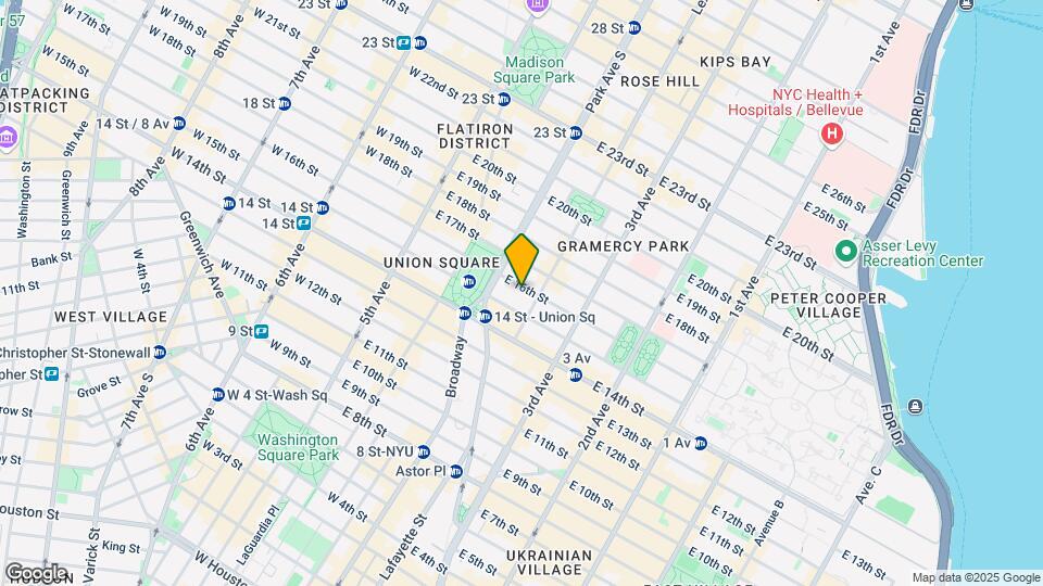 114 E 16th St Map and Location Details