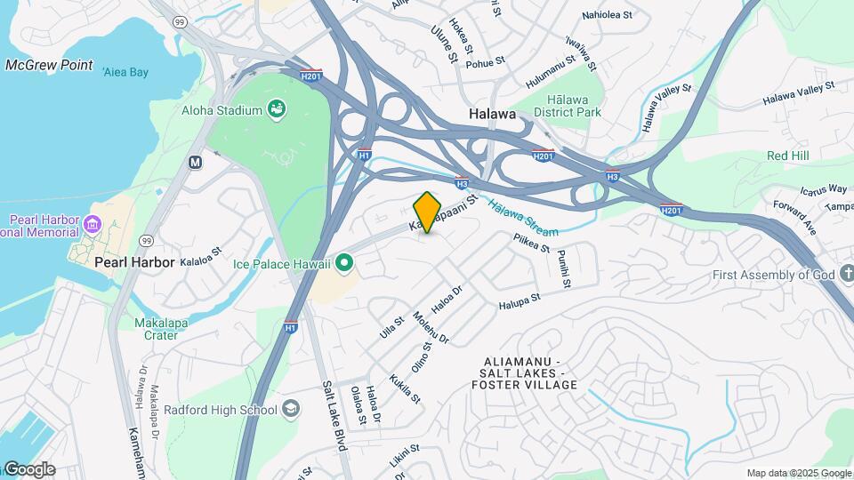 1340 Ala Alii St, Unit B Map and Location Details