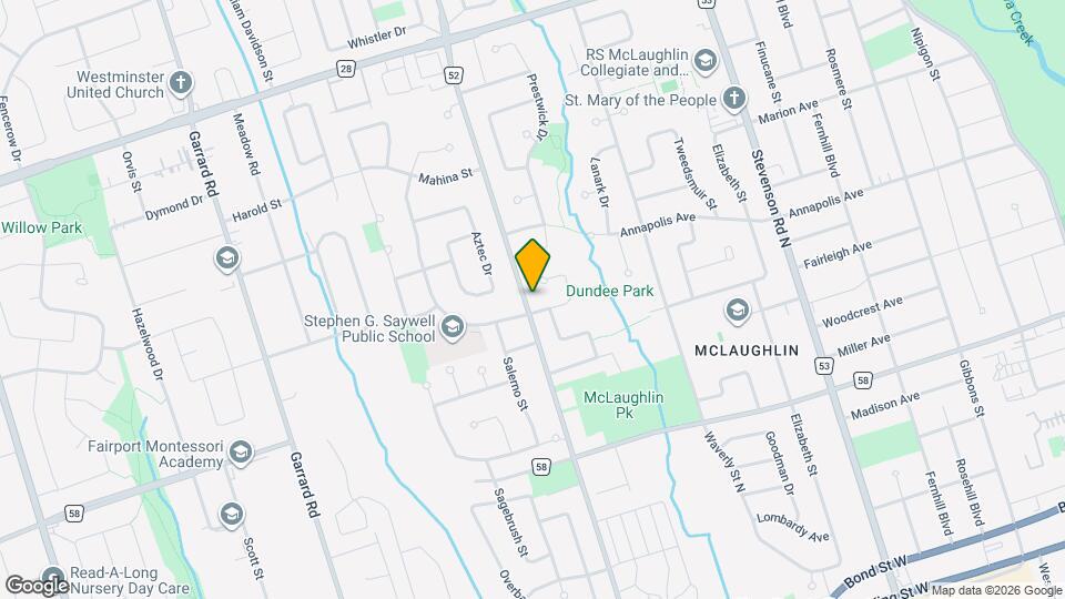 399 Thornton Rd N, Unit 1 Map and Location Details