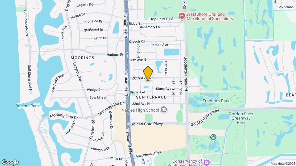 2540 Royal Palm Ct Mapa y Detalles de la Ubicación