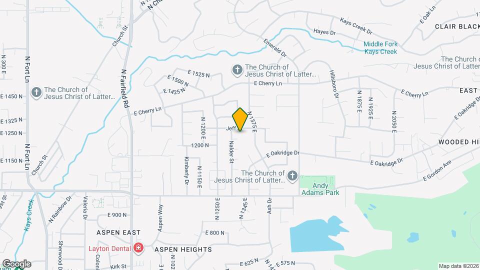 1317 Nalder Cir Mapa y Detalles de la Ubicación