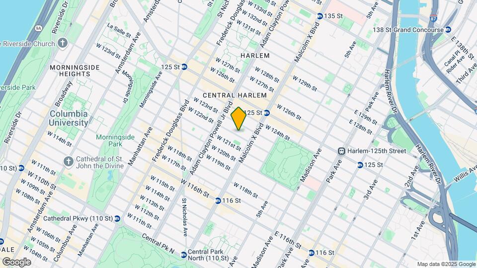 121 W 122nd St Map and Location Details