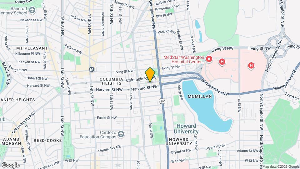 740 Hobart Pl NW Map and Location Details