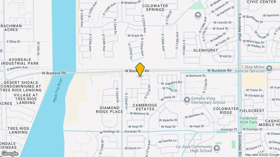 1216 S 121st Ln Map and Location Details