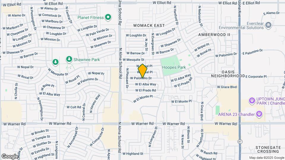 807 W Palomino Dr Map and Location Details