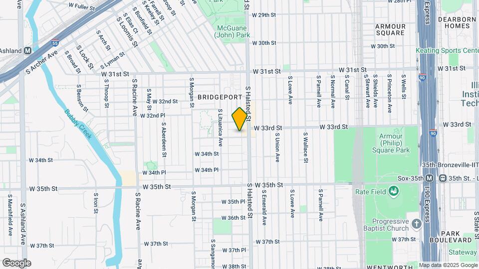 818 W 33rd Pl Map and Location Details