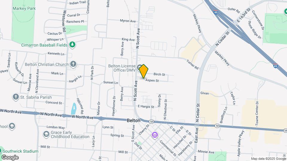 307 Hawthorne Ct Map and Location Details