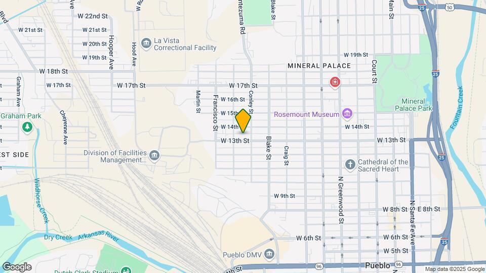 1015 W 13th St Map and Location Details