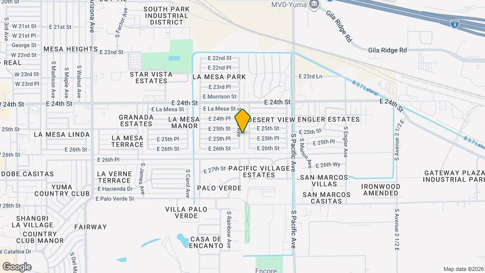 2533 S Olivia Ave Map and Location Details