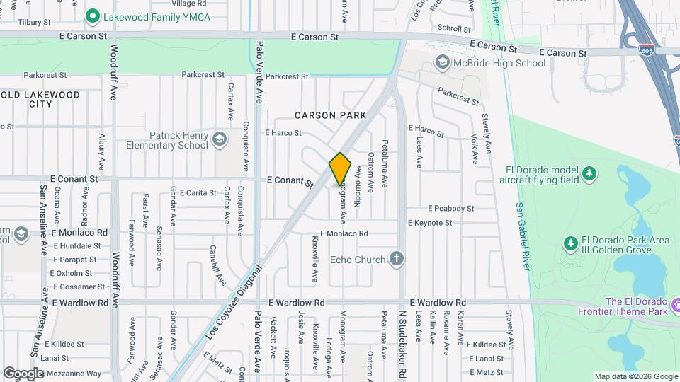3703 Monogram Ave Map and Location Details