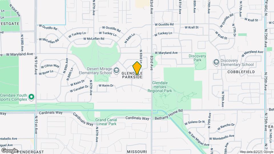 8338 W Rose Ln Map and Location Details