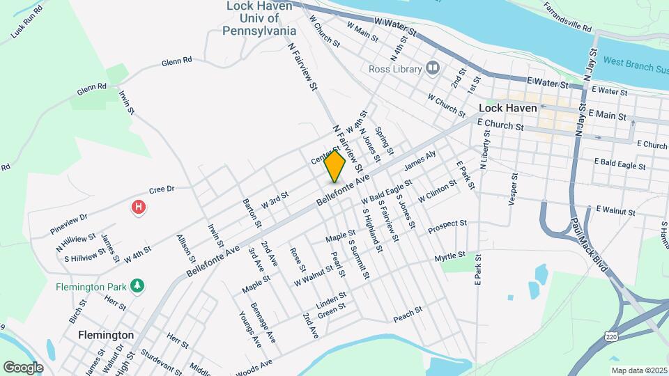 663 Bellefonte Ave Map and Location Details