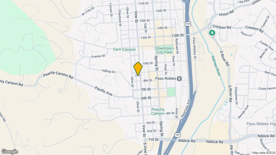 821 Vine St Map and Location Details