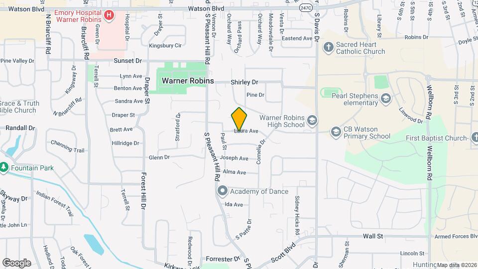 1319 Laura Ave Map and Location Details