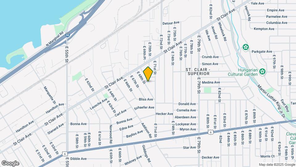 1079 E 68th St Map and Location Details