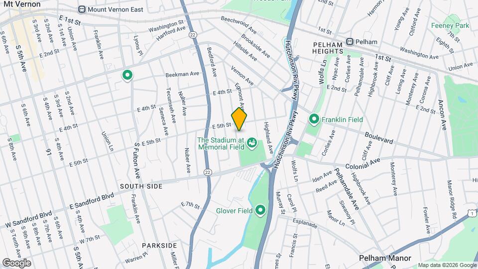 419 Garden Ave Map and Location Details