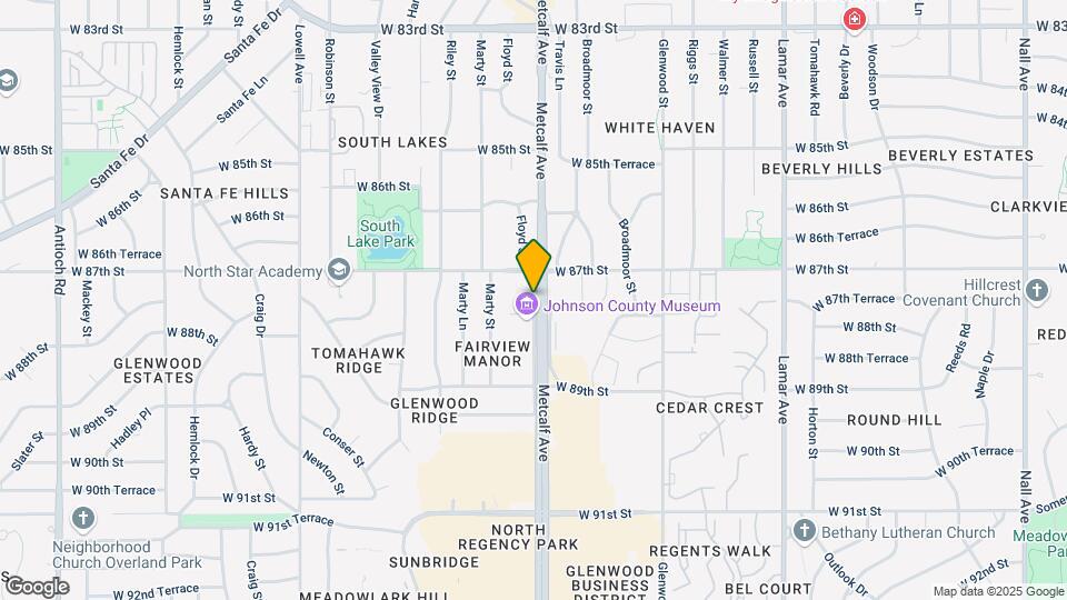 8738 Metcalf Ln Map and Location Details