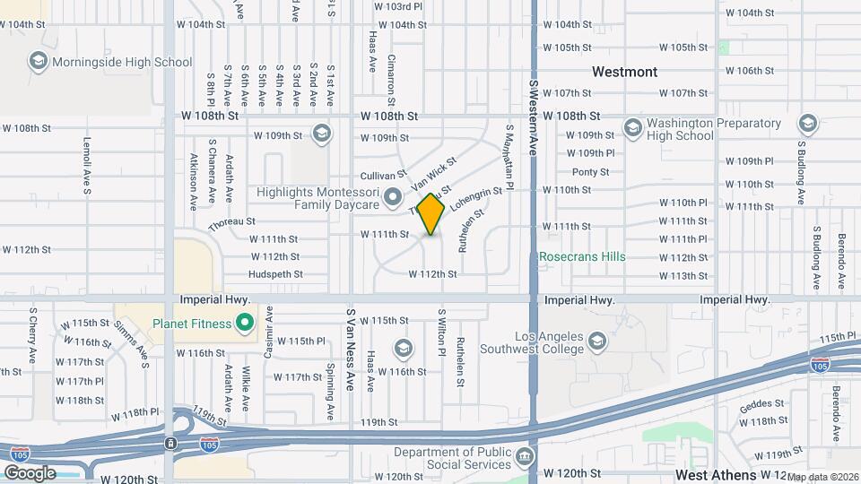 2026 Lohengrin St, Unit 2 bed ,2 bath spacious ADU in quiet area Mapa y Detalles de la Ubicación