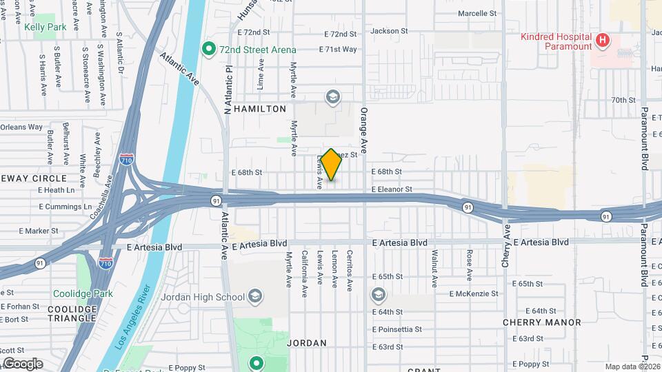 6765 Lemon Ave Map and Location Details