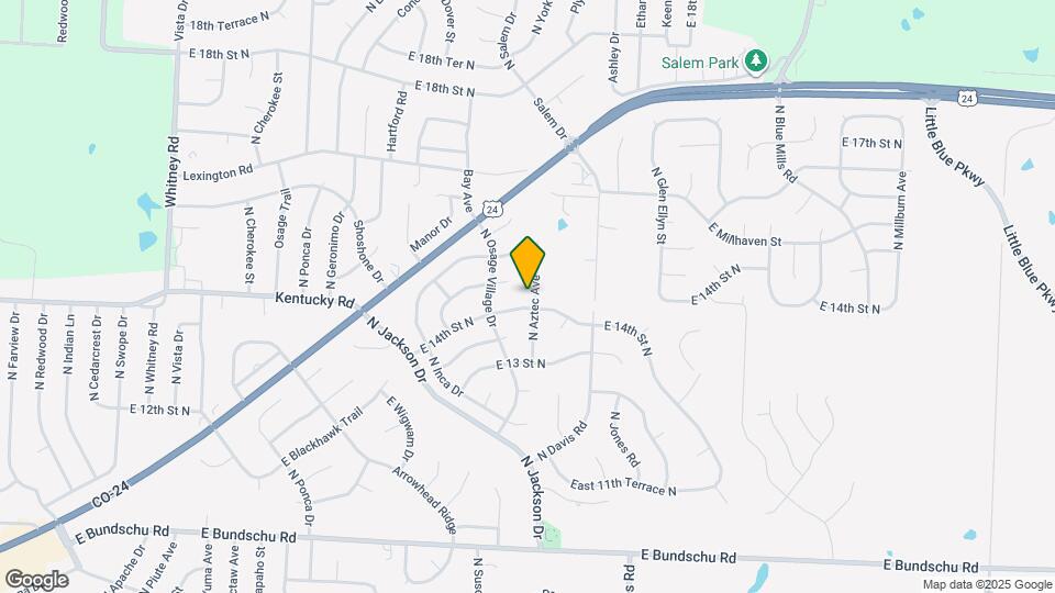 1404 N Aztec Ave Mapa y Detalles de la Ubicación