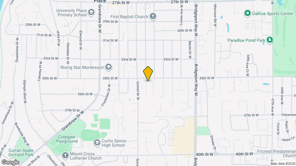 3509 Locust Ave W Map and Location Details