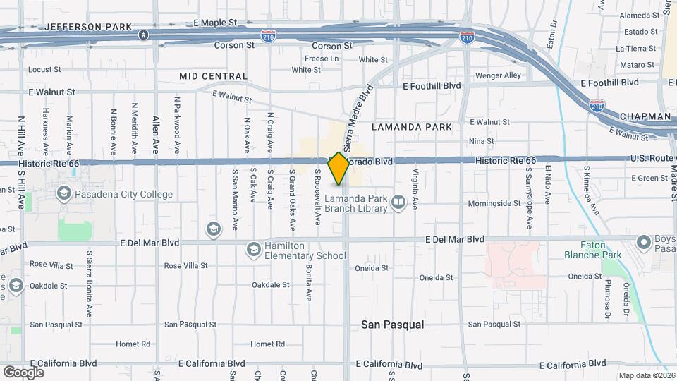 77 S Sierra Madre Blvd Map and Location Details