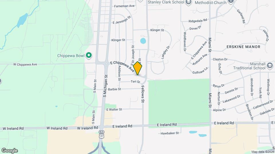 416 E Chippewa Ave Map and Location Details