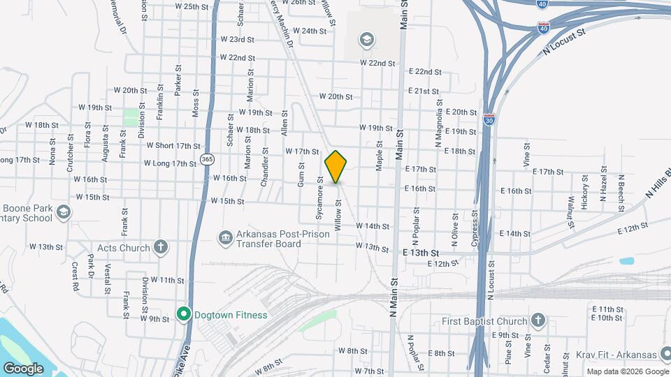 400 W 16th St Map and Location Details