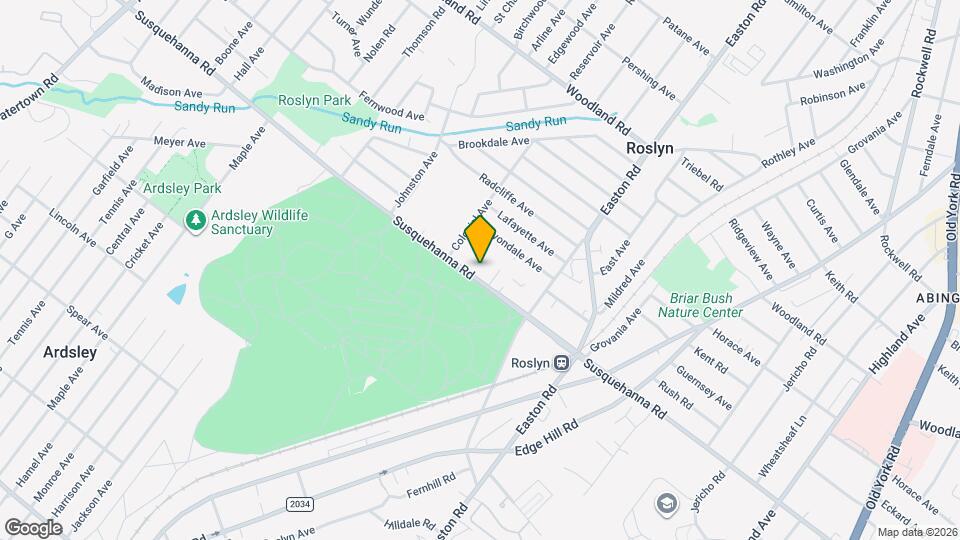 2461 Susquehanna Rd, Unit 2nd Floor Map and Location Details