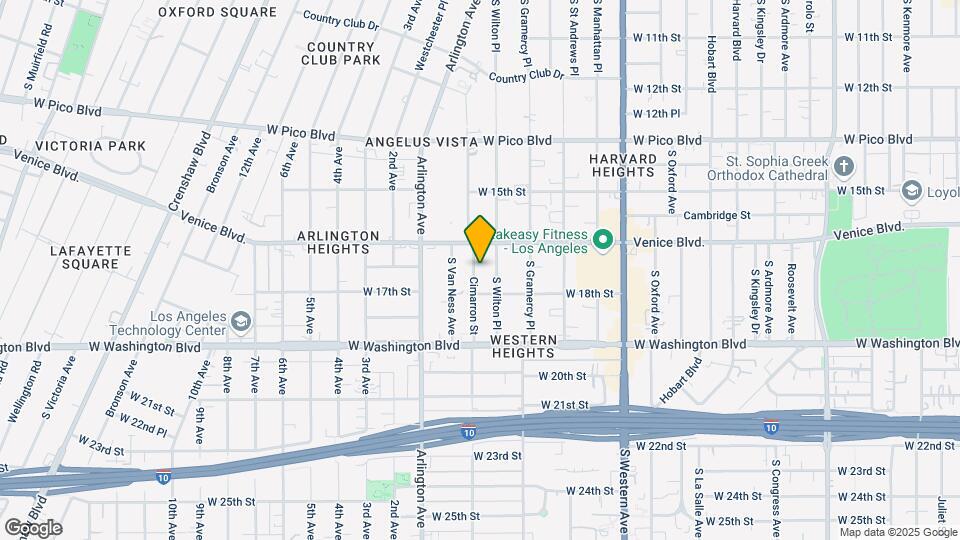 1630 Cimarron St Map and Location Details