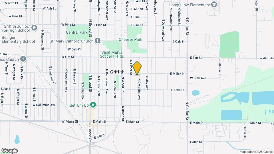 338 N Dwiggins St Map and Location Details