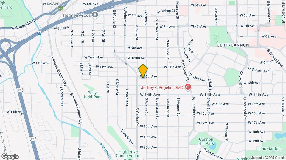 1210 S Adams St Map and Location Details